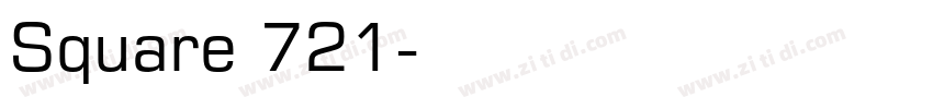 Square 721字体转换